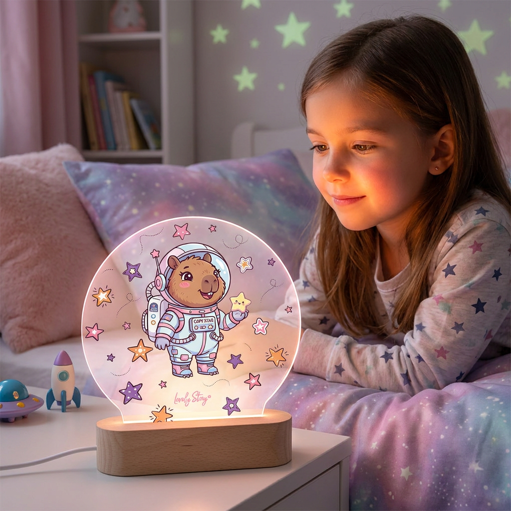 Lámpara de madera personalizable - Capi Space