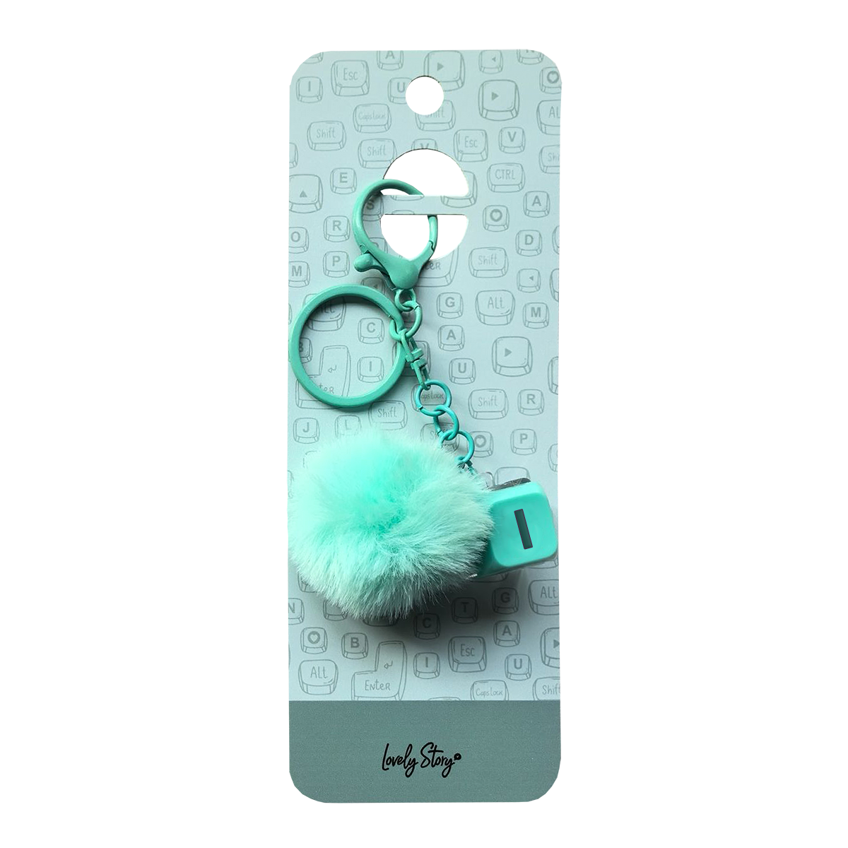 Llavero con iniciales Tecla - Mint