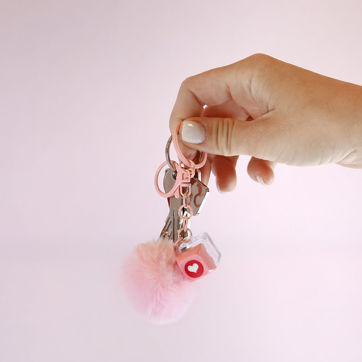Llavero con iniciales Tecla - Pink