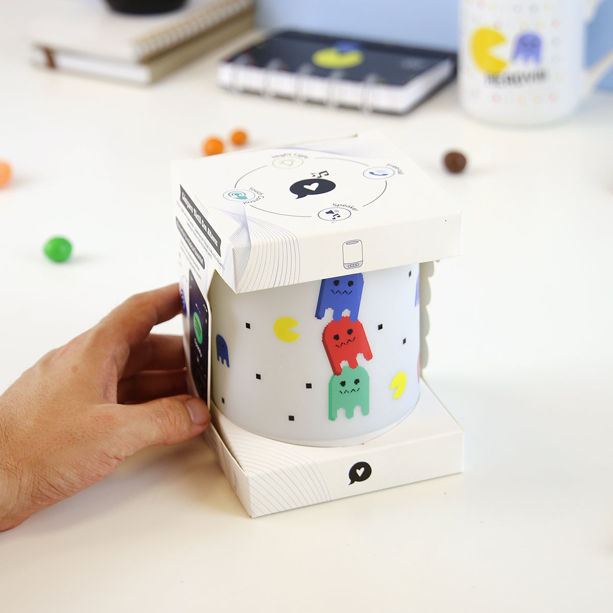 Lámpara Altavoz - Retro Pixel