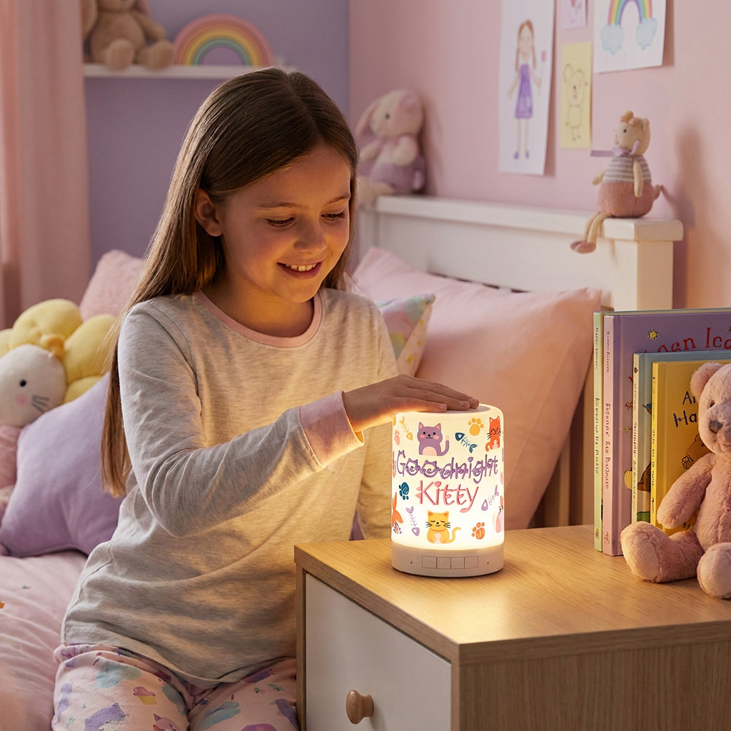 Lámpara altavoz Bluetooth - Goodnight Kitty
