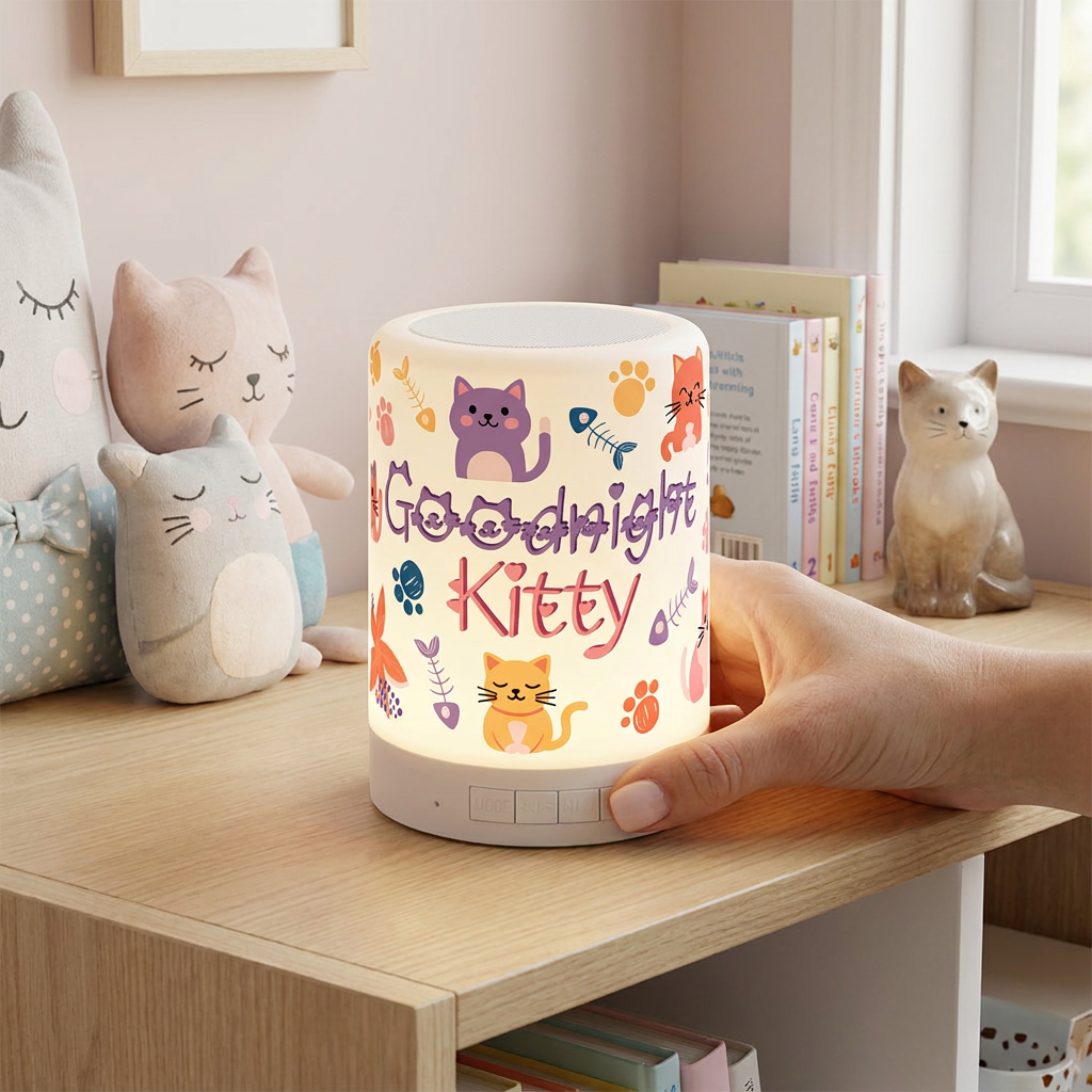 Lámpara altavoz Bluetooth - Goodnight Kitty