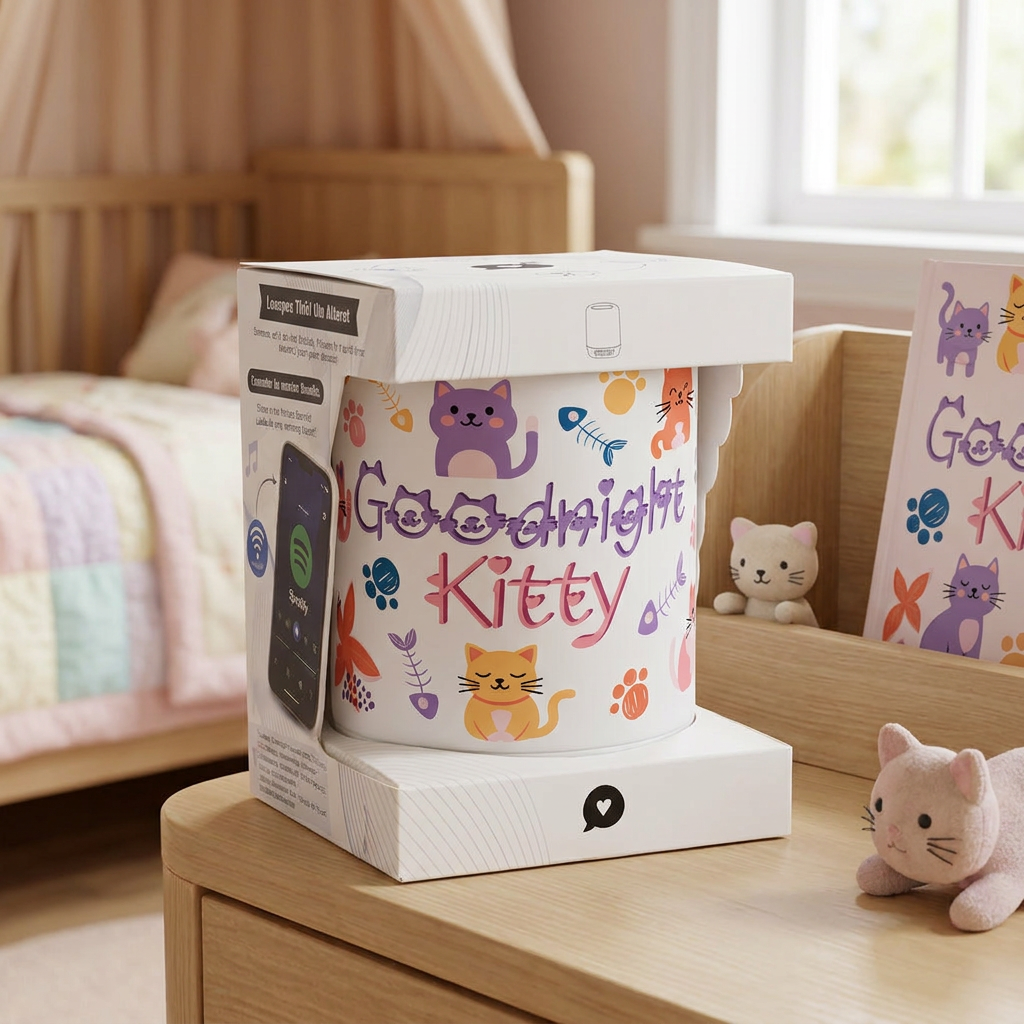 Lámpara altavoz Bluetooth - Goodnight Kitty