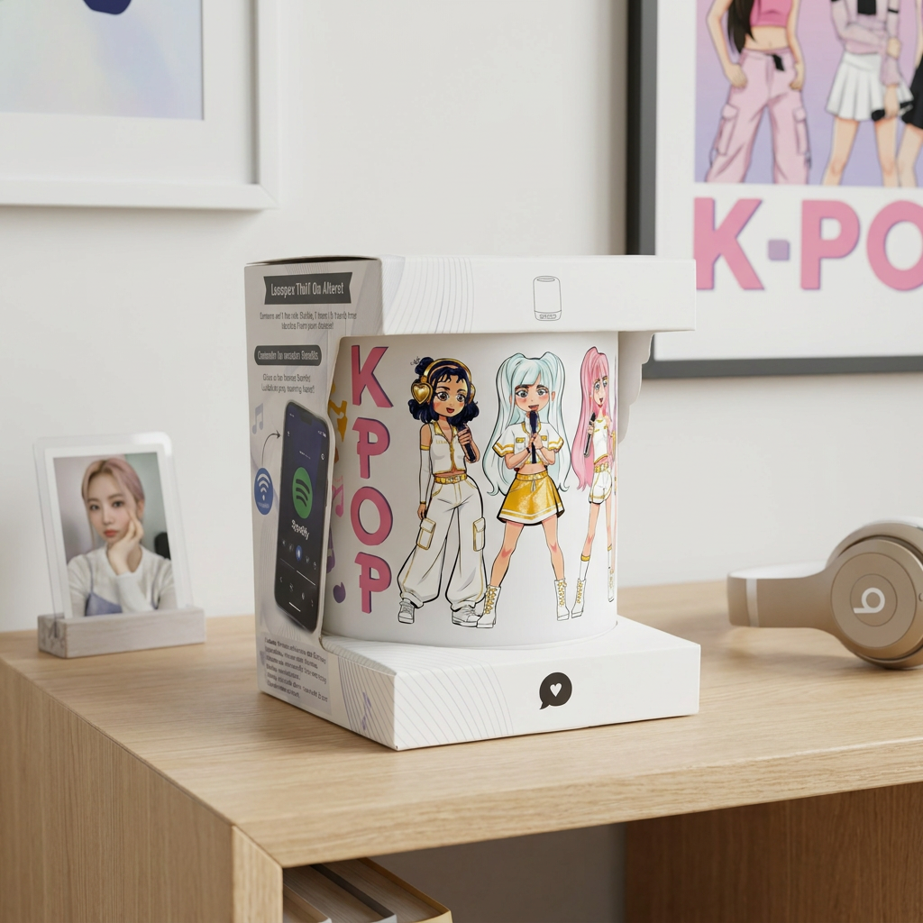 Lámpara Altavoz - K-Pop | Lovely Story