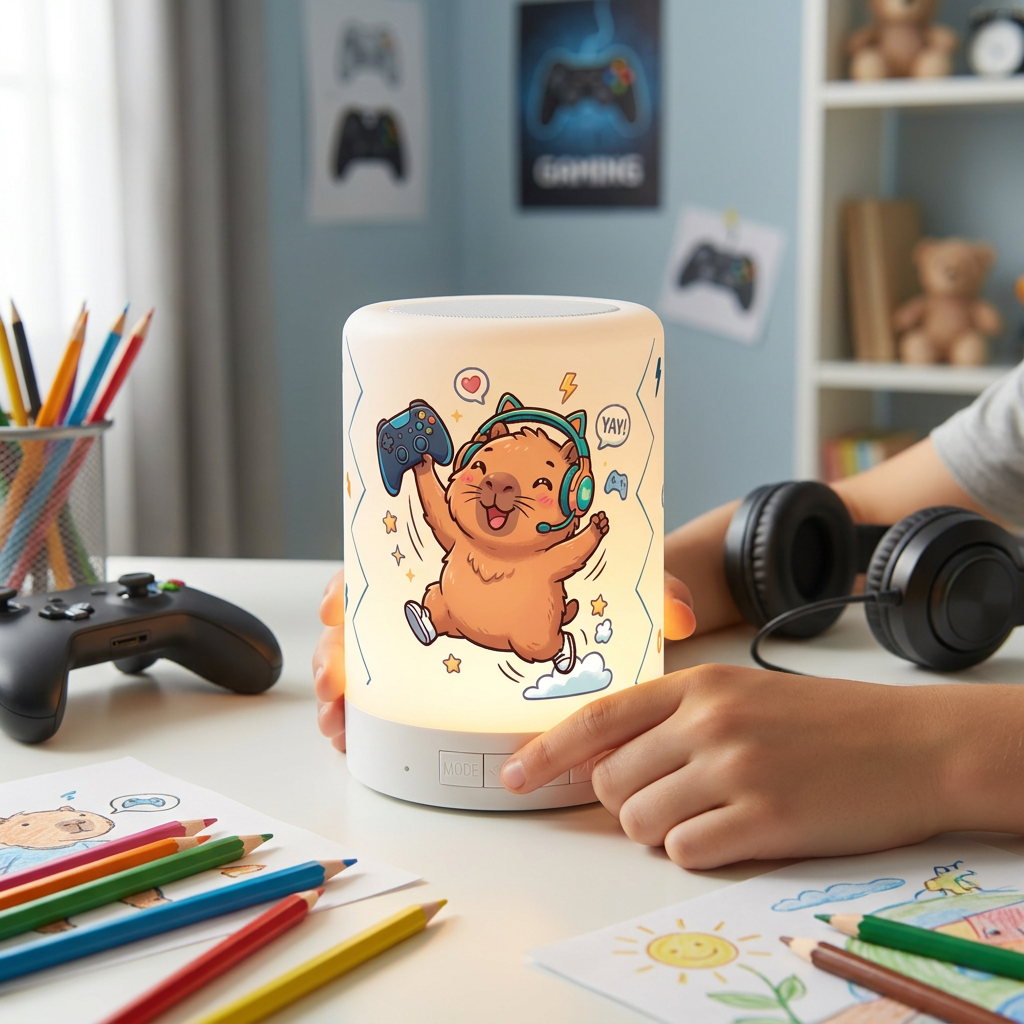 Lámpara altavoz Bluetooth - Capi Gamer
