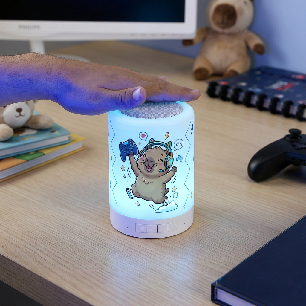 Lámpara altavoz Bluetooth - Capi Gamer