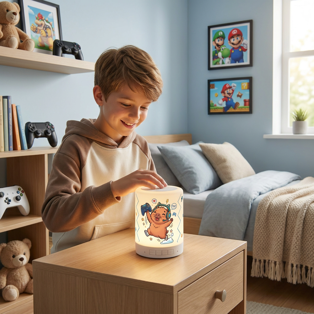 Lámpara altavoz Bluetooth - Capi Gamer
