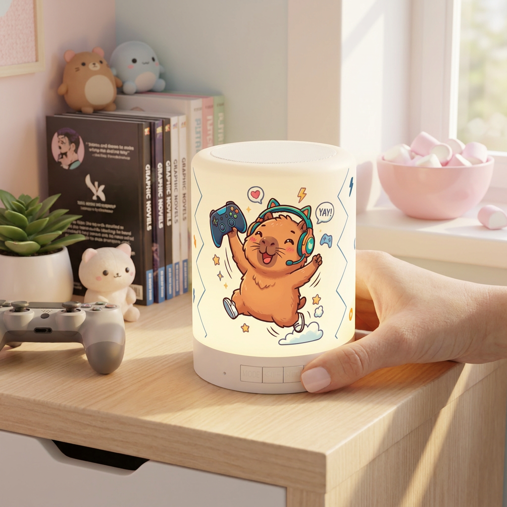 Lámpara altavoz Bluetooth - Capi Gamer