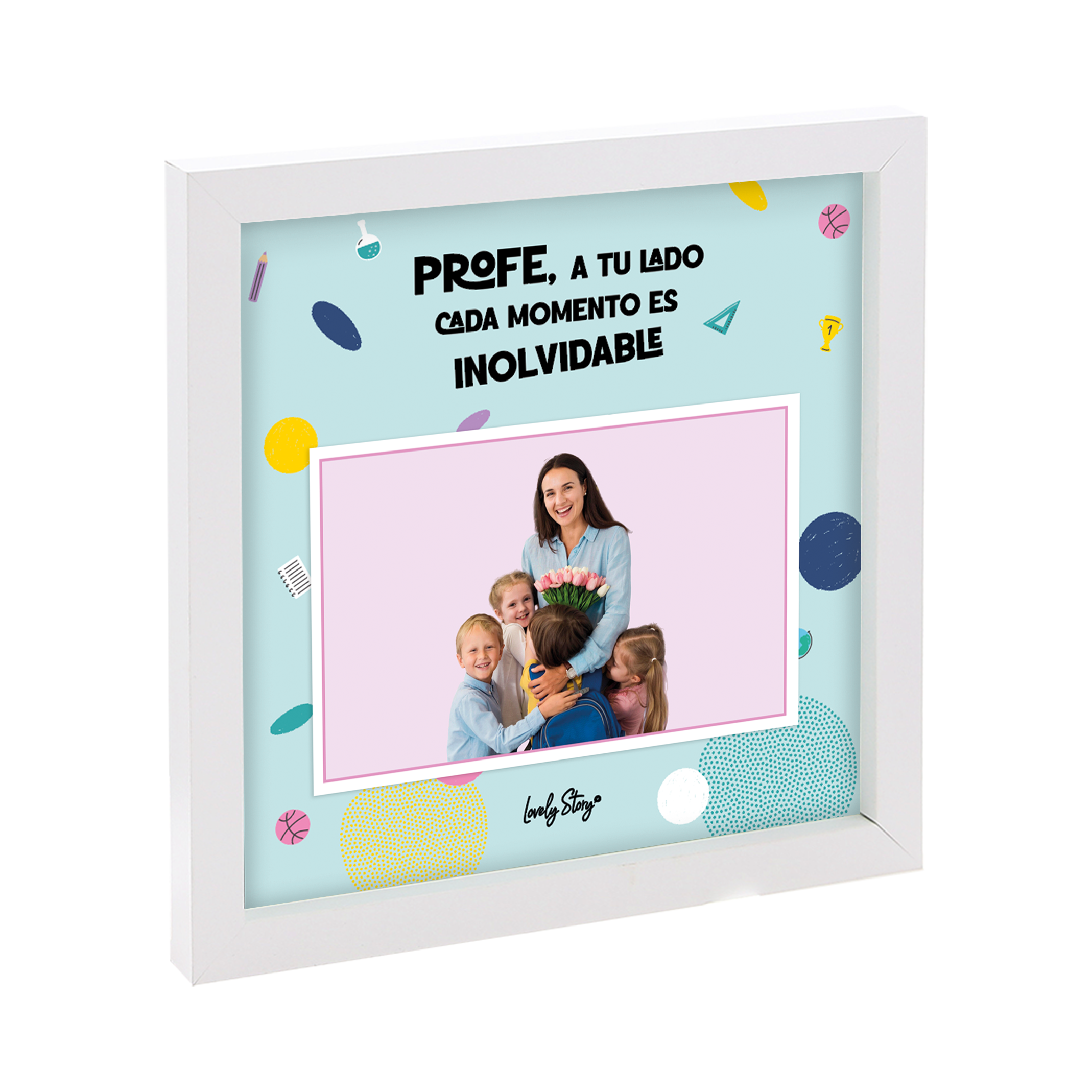 Marco de Fotos Madera – Profe | Lovely Story