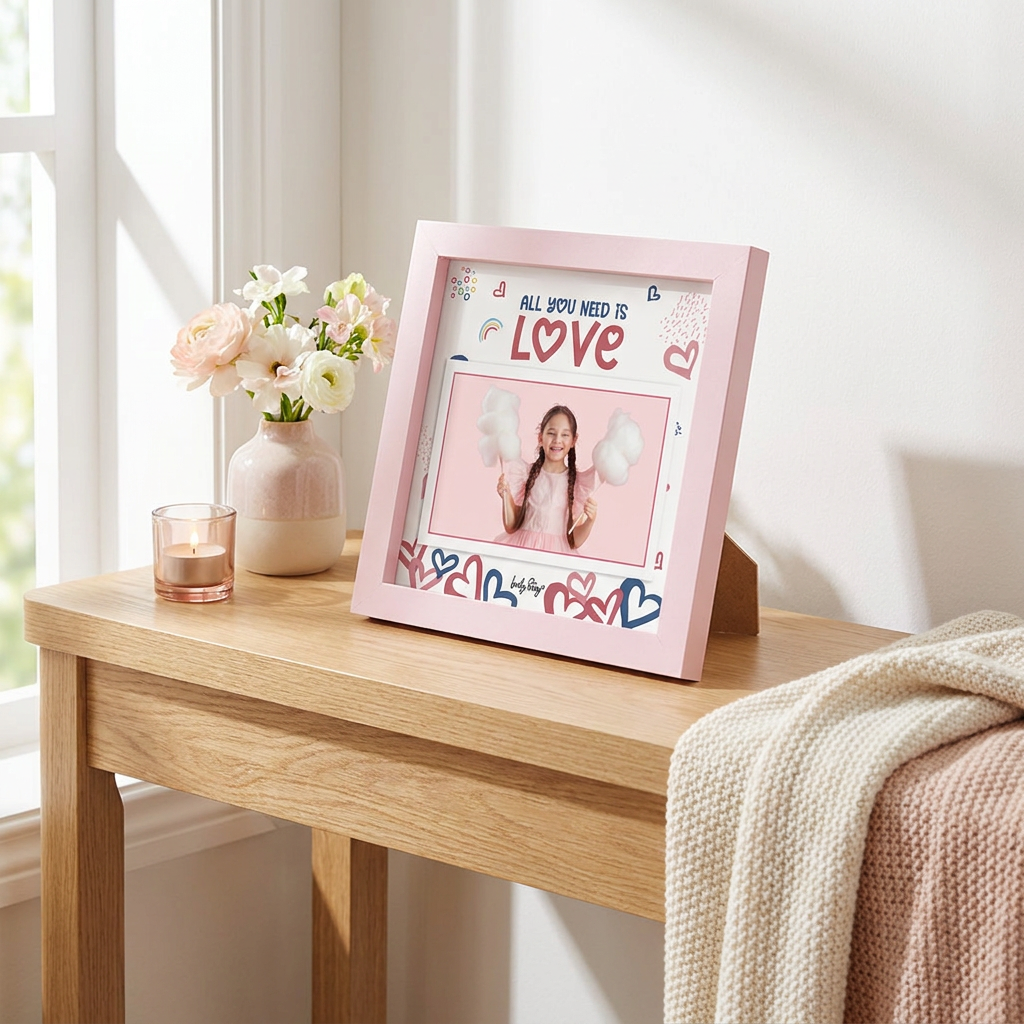 Marco de fotos - All You Need Is Love - Pink