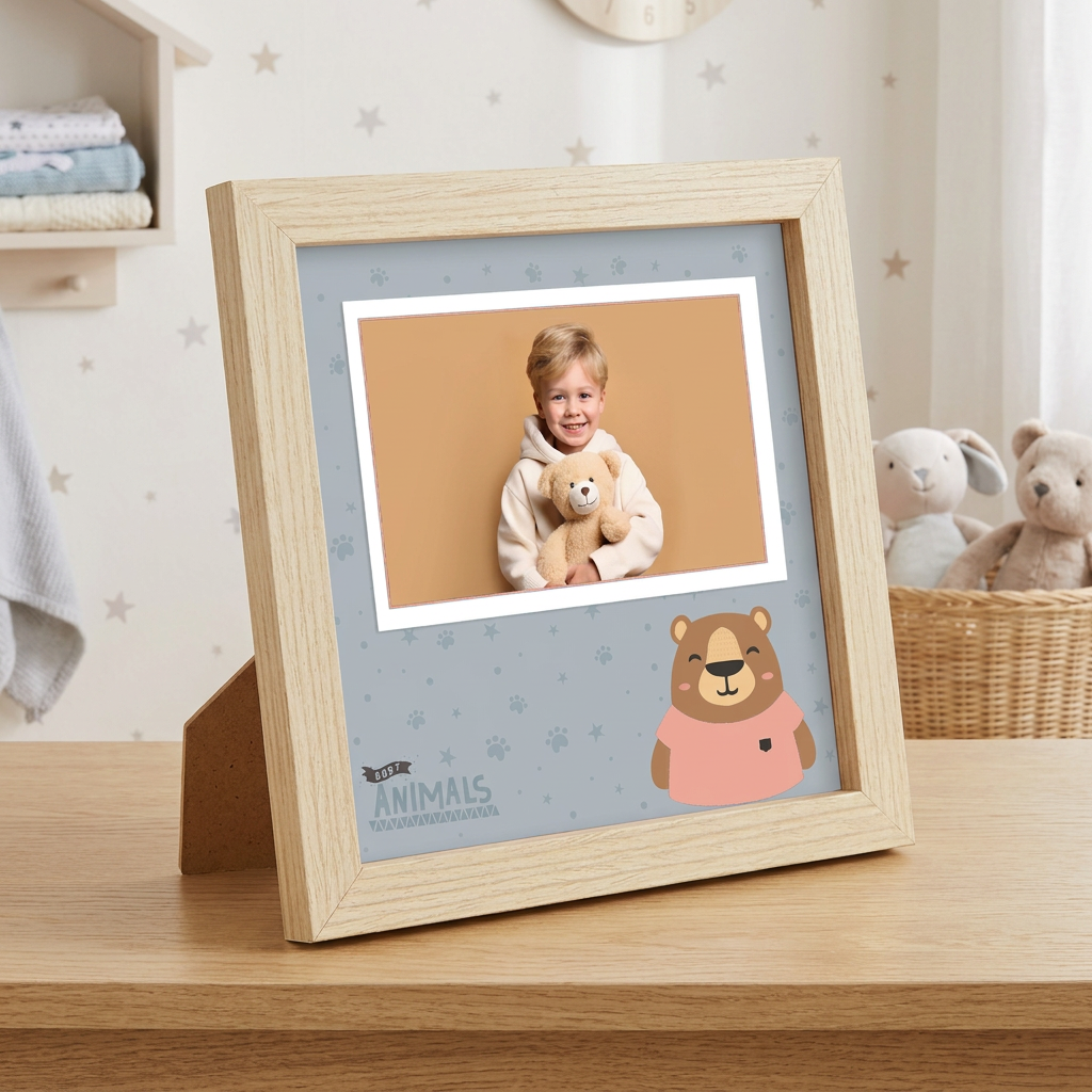 Marco de Madera Infantil – Oso | Aurea Kids
