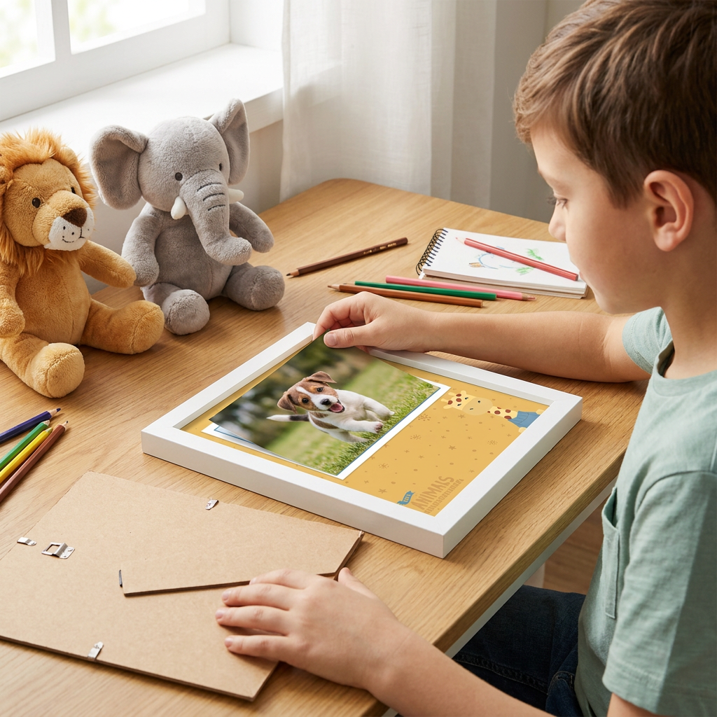 Marco de Madera Infantil – Jirafa | Aurea Kids