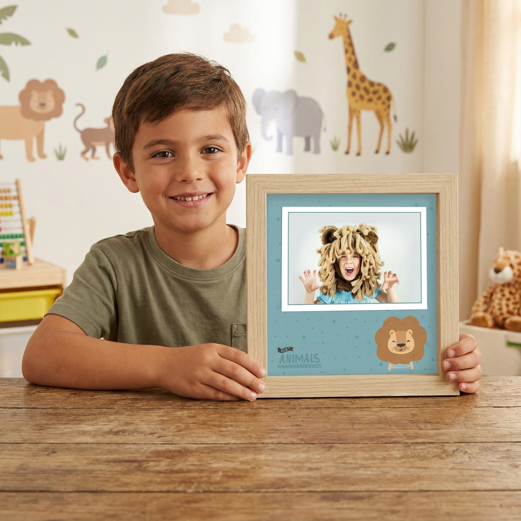 Marco de Madera Infantil – León | Aurea Kids