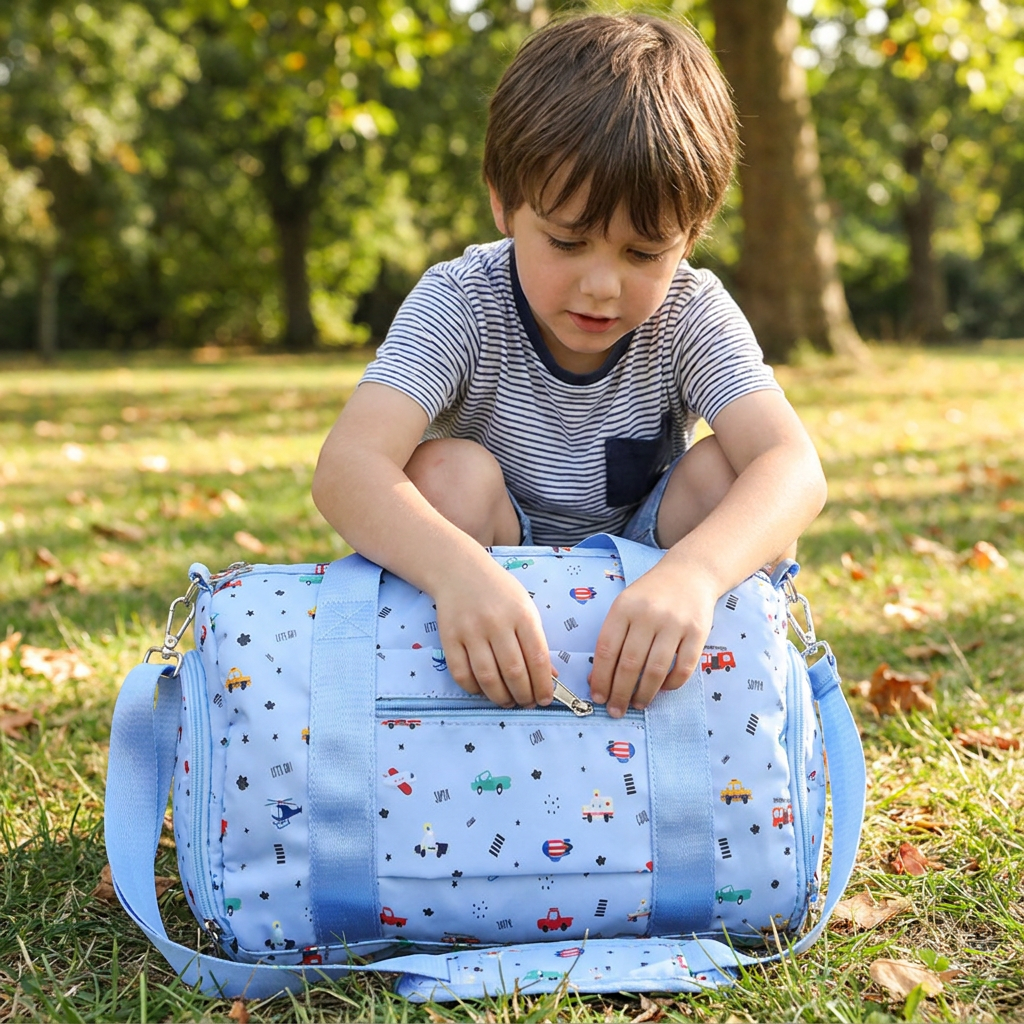Bolsa de Deporte Infantil – Tiny Motors | Aurea Kids