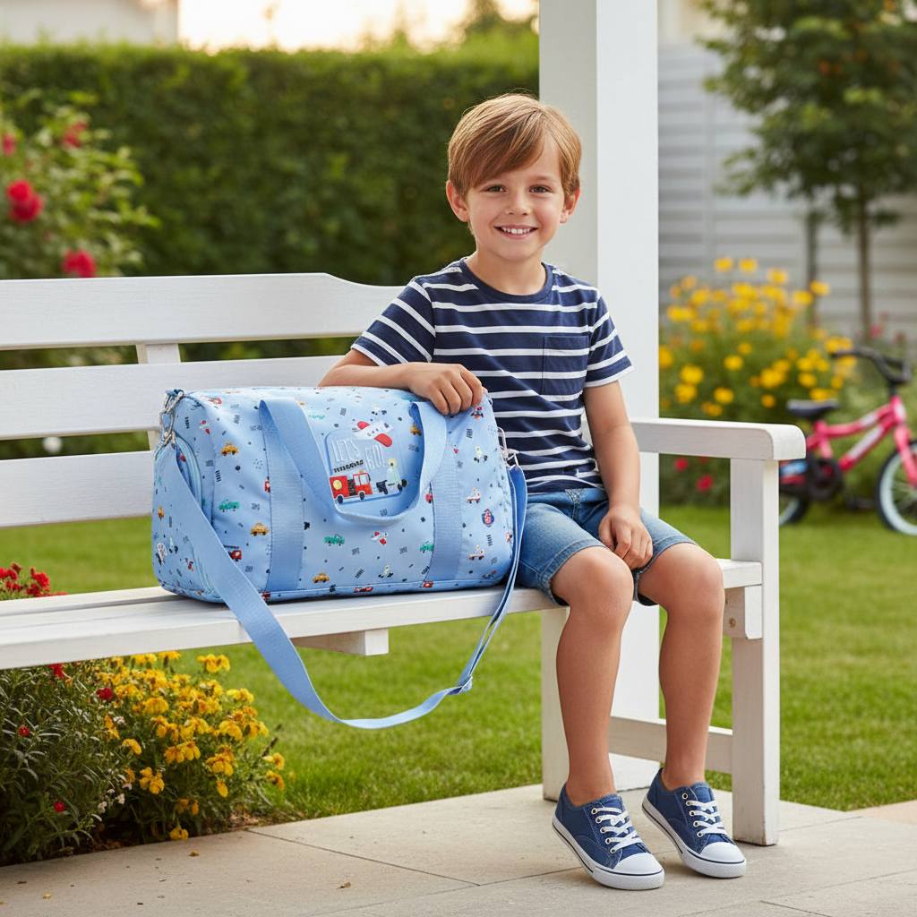 Bolsa de Deporte Infantil – Tiny Motors | Aurea Kids