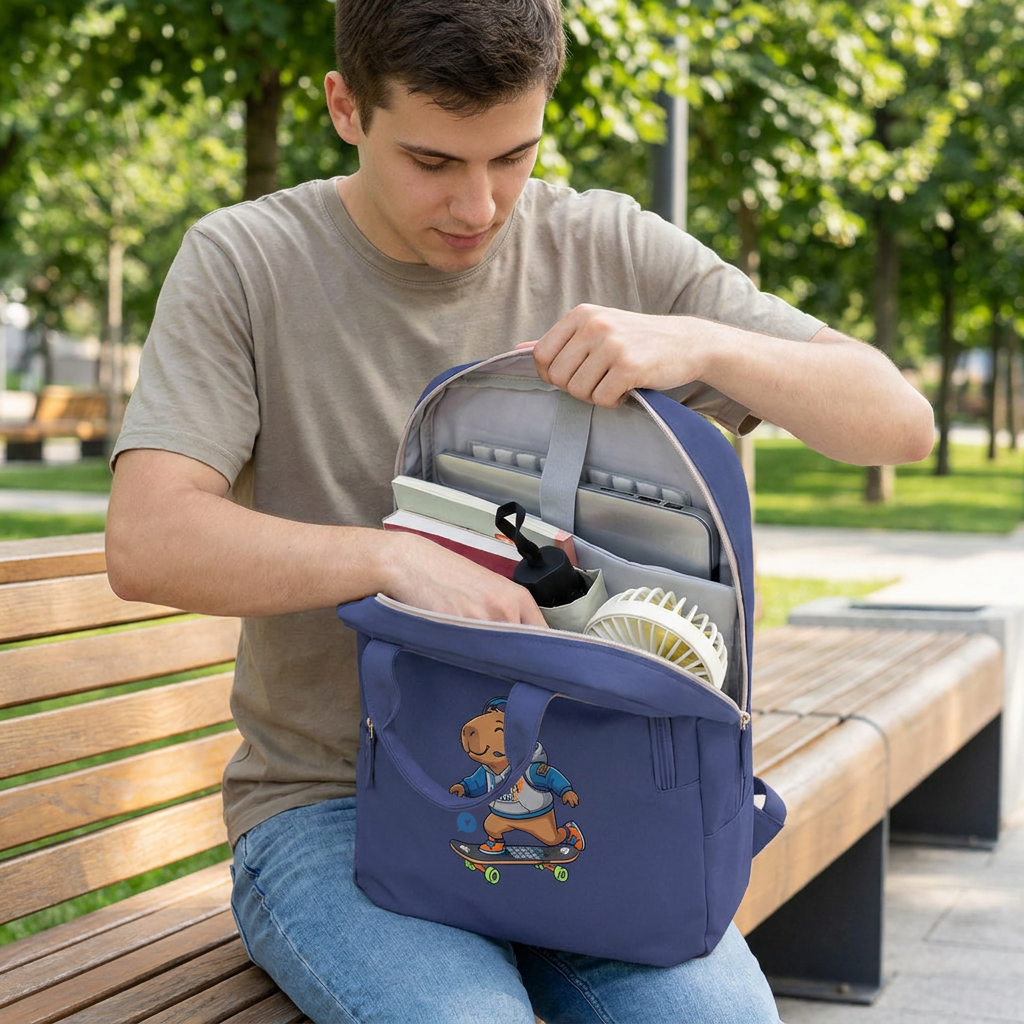 Mochila para portátil - Capi Gamer - Dark Blue