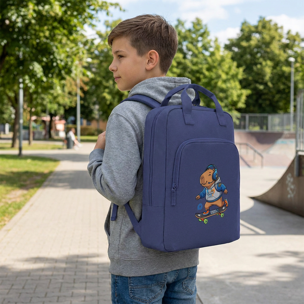 Mochila para portátil - Capi Gamer - Dark Blue