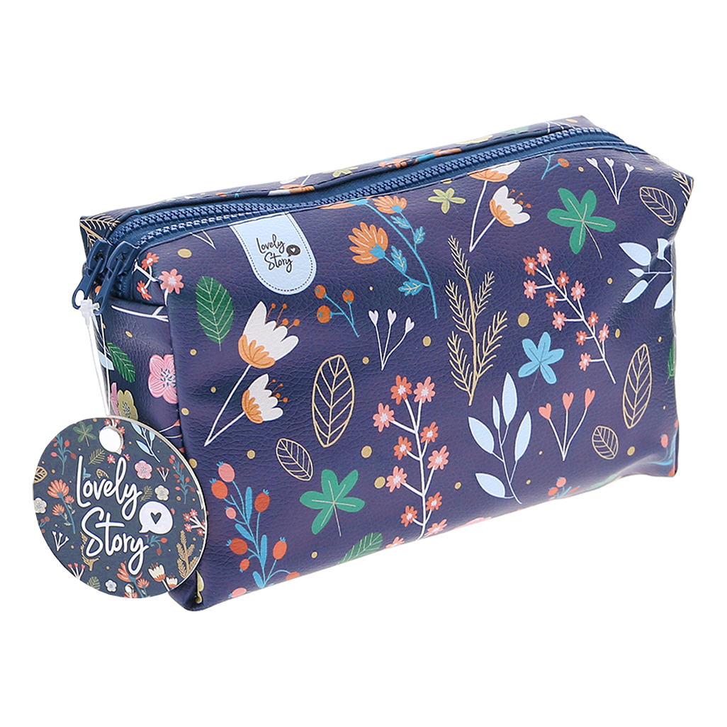 Neceser Estampado con Doble Cremallera