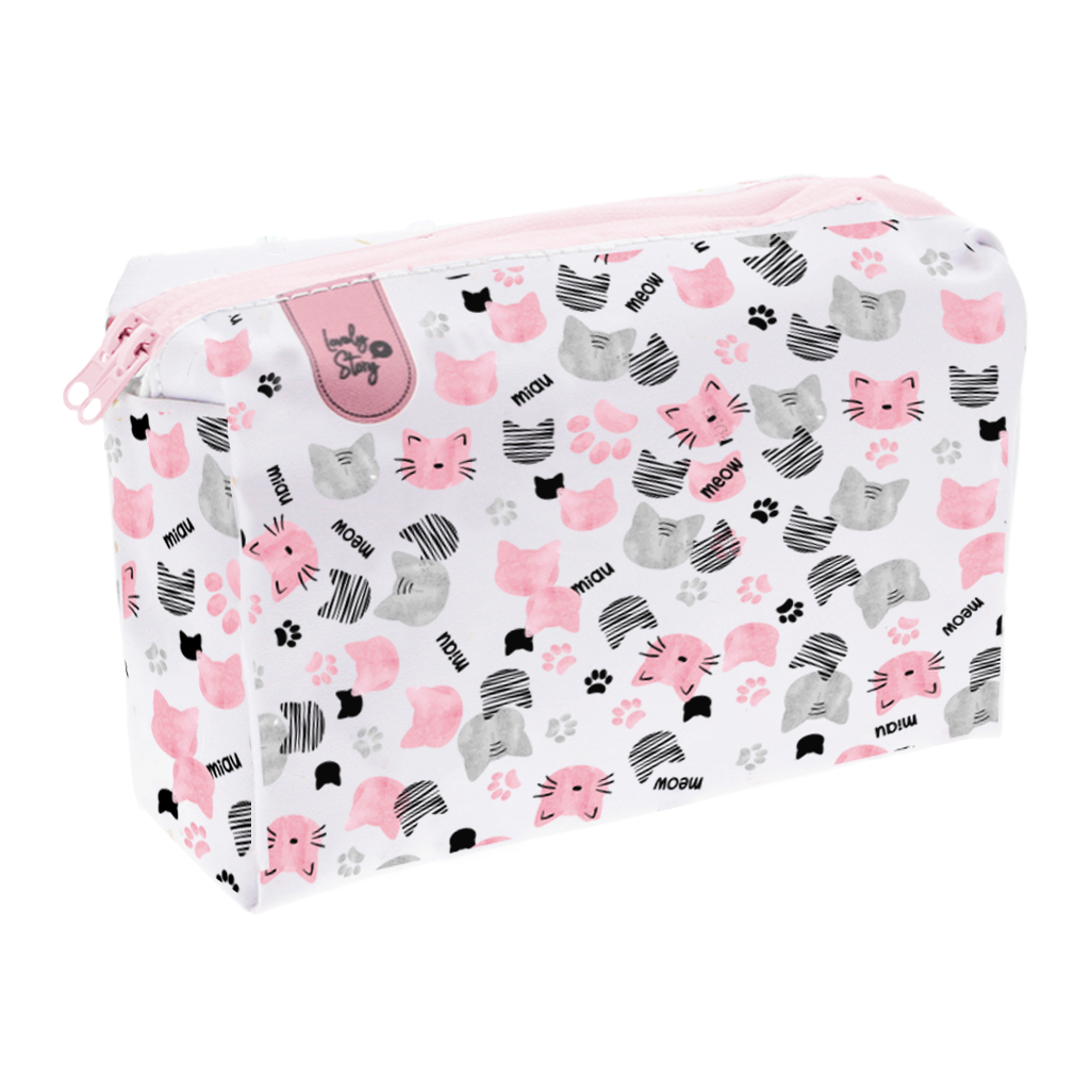 Neceser Estampado con Doble Cremallera