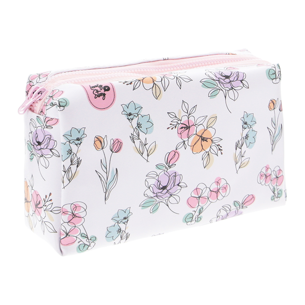 Neceser Estampado con Doble Cremallera