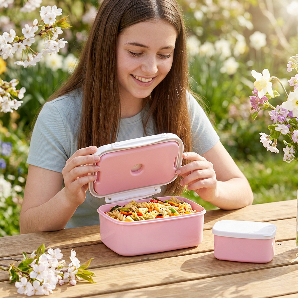 Portalimentos Hermético – Petal Whisper - Color Ice Pink