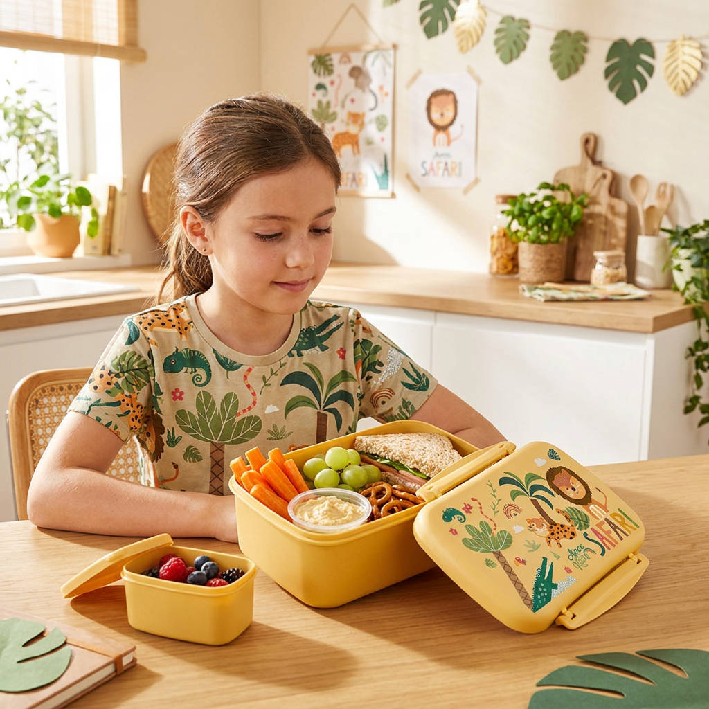 Portalimentos Hermético – Safari | Aurea Kids