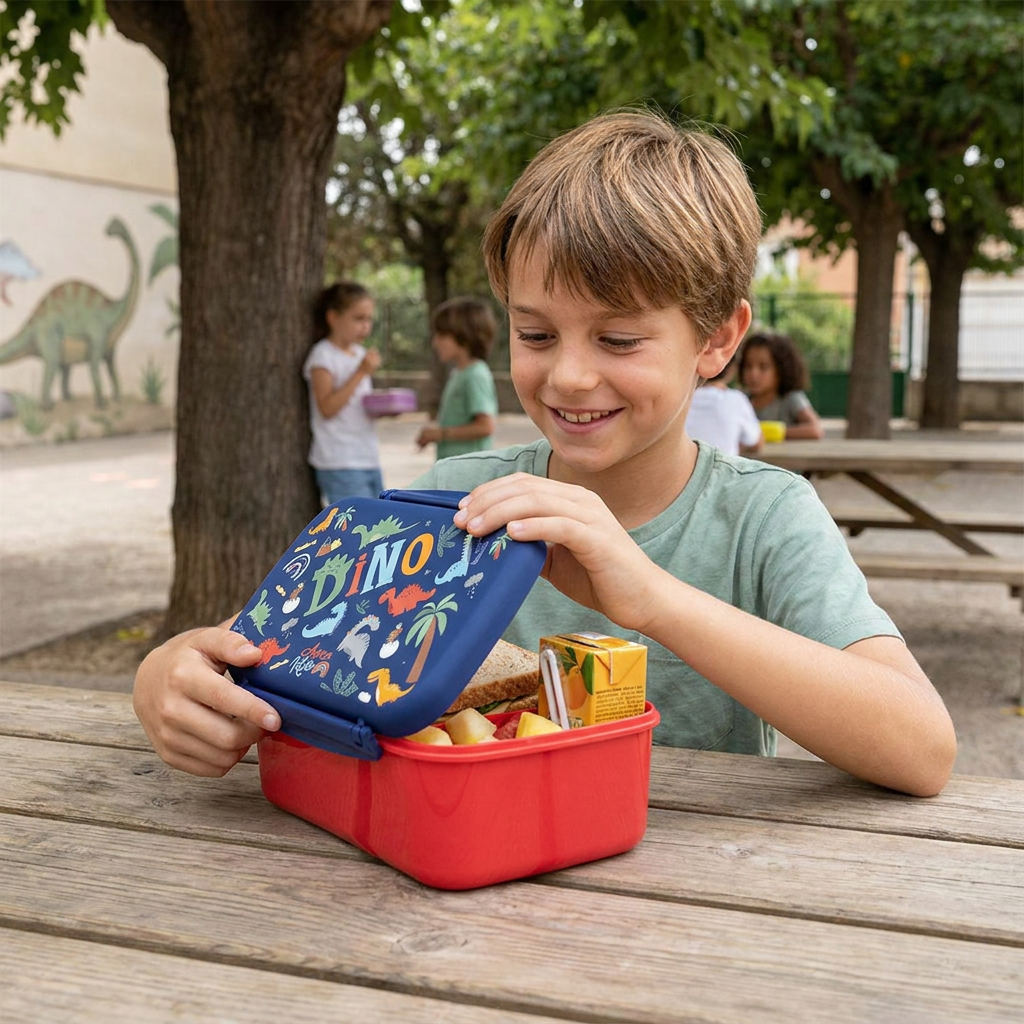 Portalimentos Hermético – Dino Land | Aurea Kids