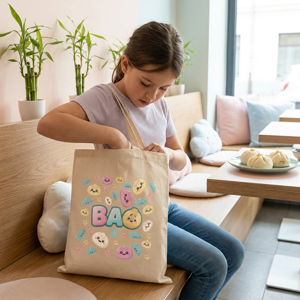 Tote Bag de Algodón – Lovely Bao | Lovely Story