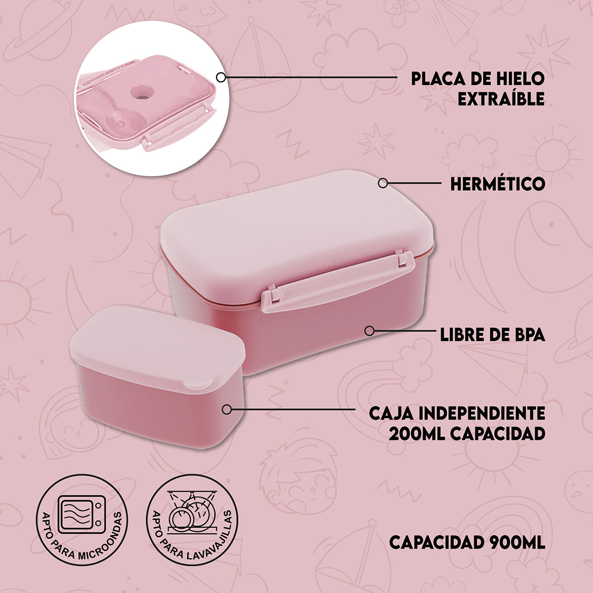 Portalimentos Hermético – K-Pop | Lovely Story