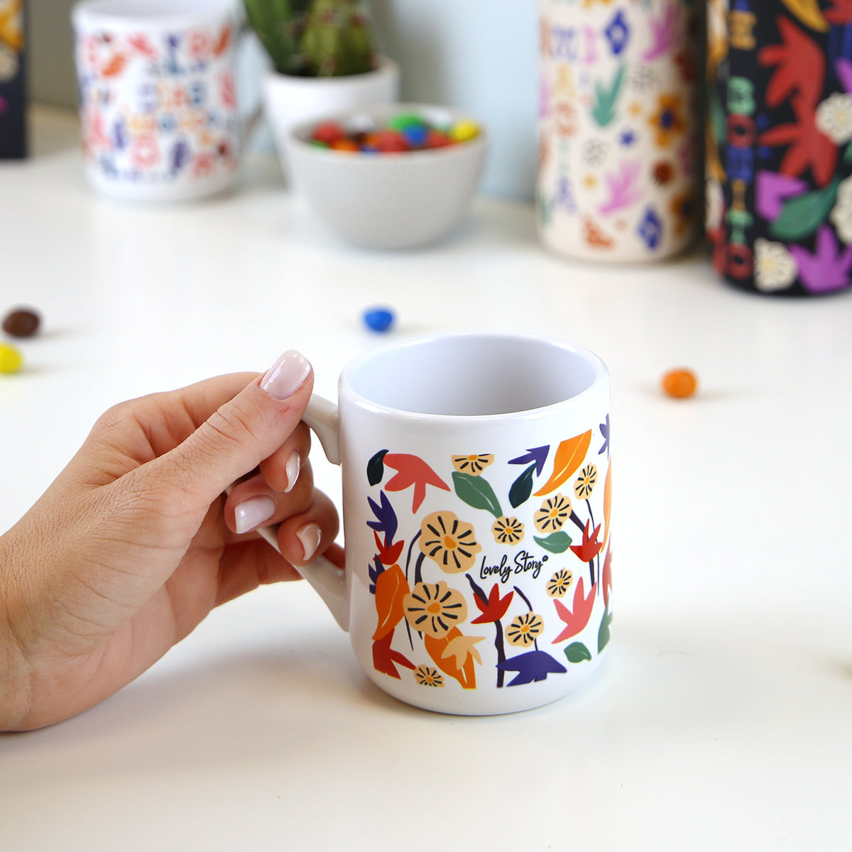 Taza 330ml - Happy Bloom