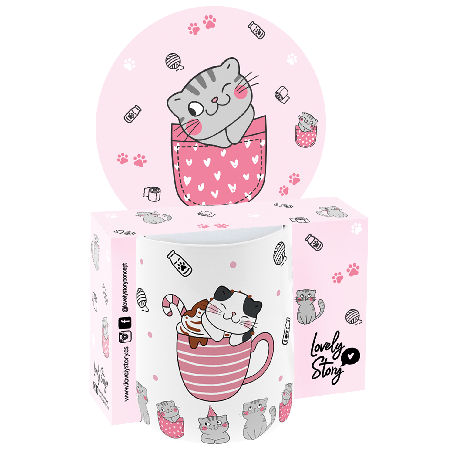 Taza 330ml - Kitty World