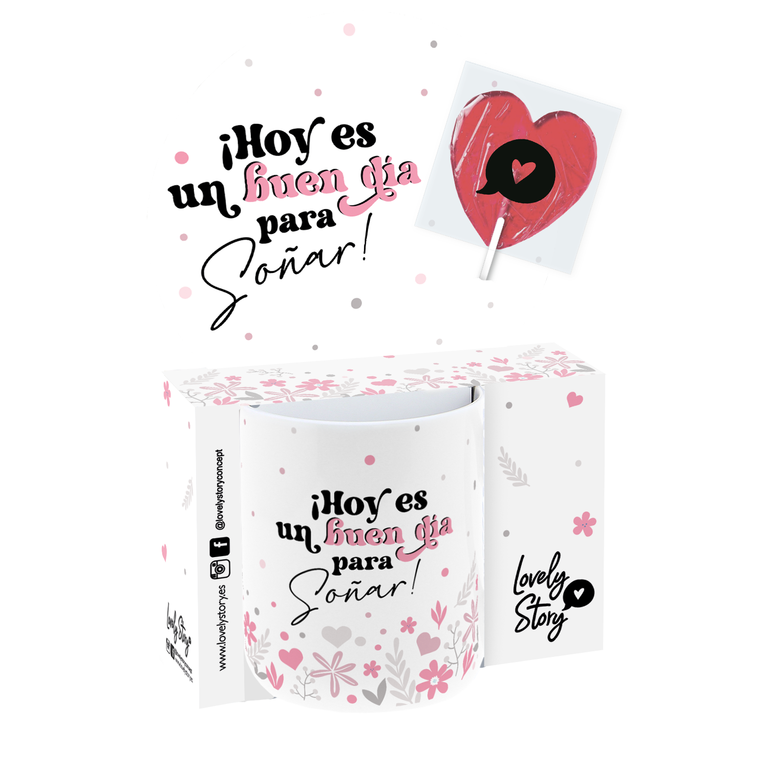 Taza 330ml con Piruleta – Especial Comunión | Lovely Story
