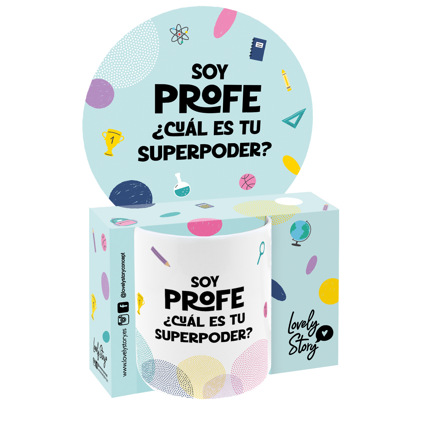 Taza de Cerámica – Profe | Lovely Story
