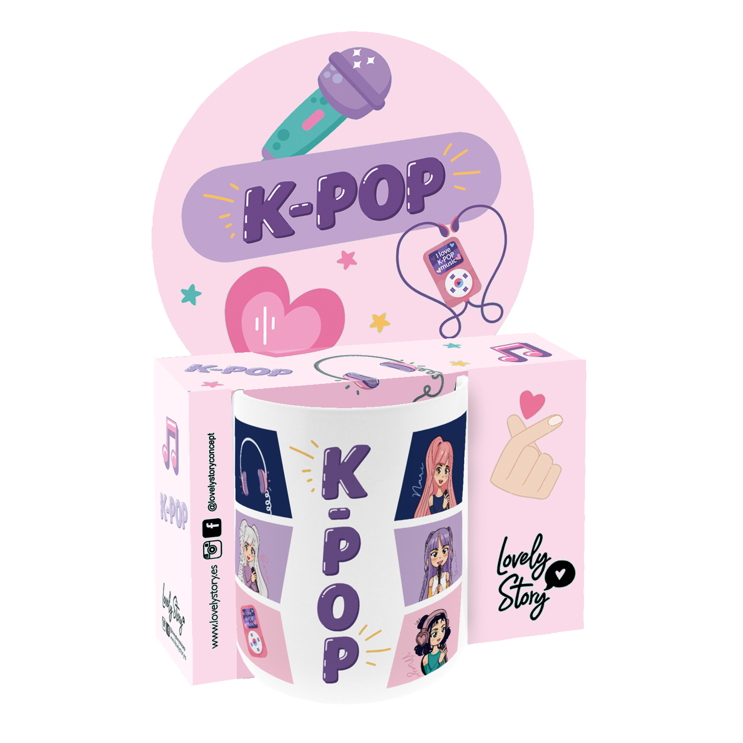 Taza 330ml - K-Pop