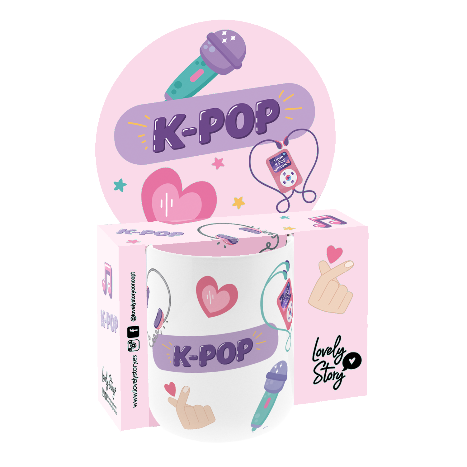 Taza 330ml - K-Pop