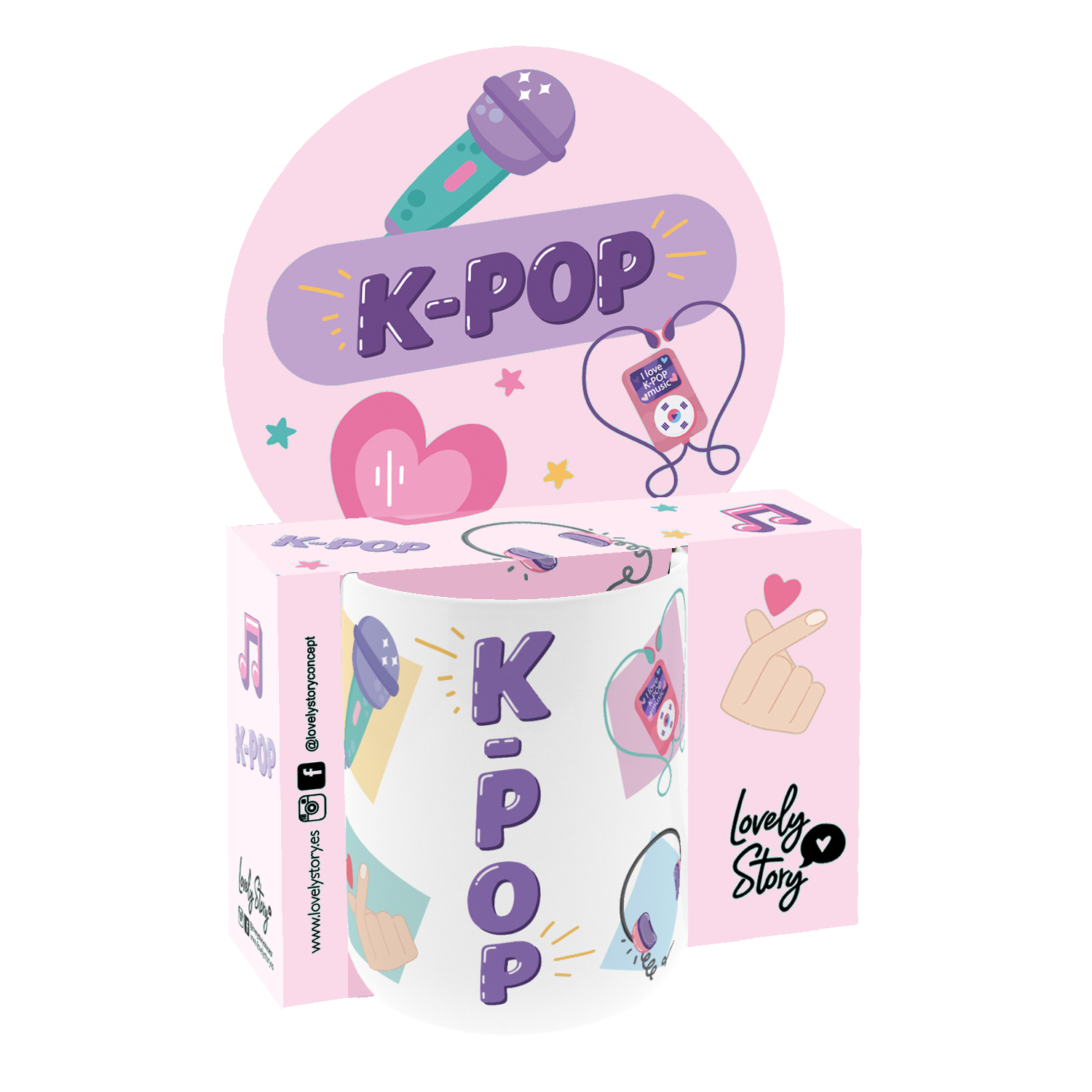 Taza 330ml - K-Pop