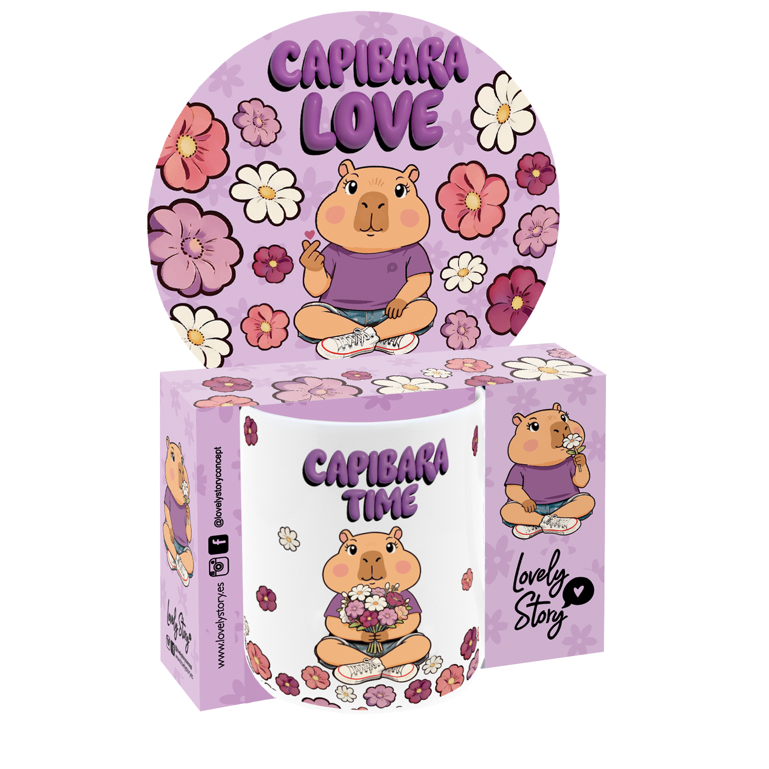 Taza de Cerámica – Capibara Time | Lovely Story