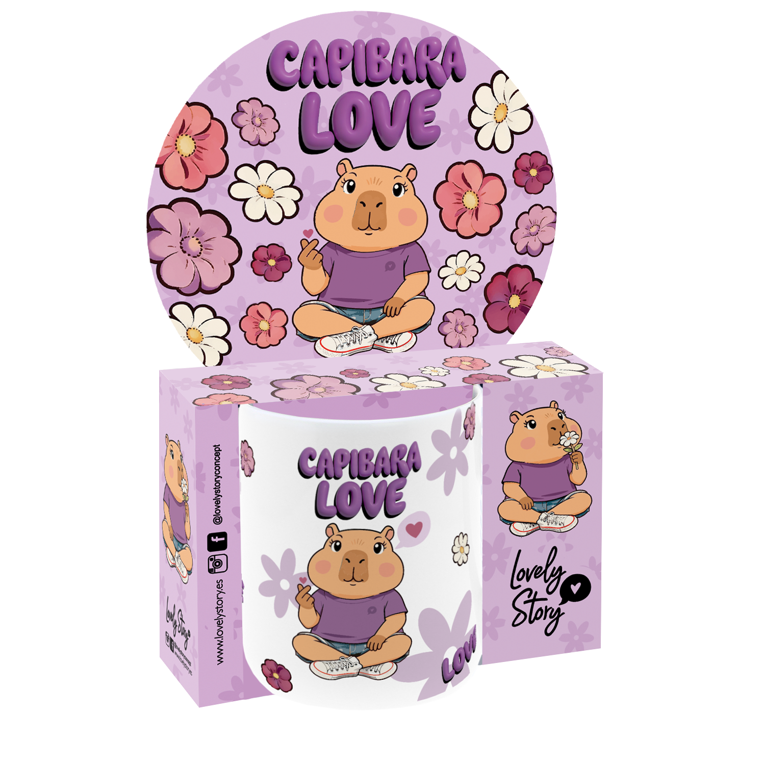 Taza de Cerámica – Capibara Time | Lovely Story