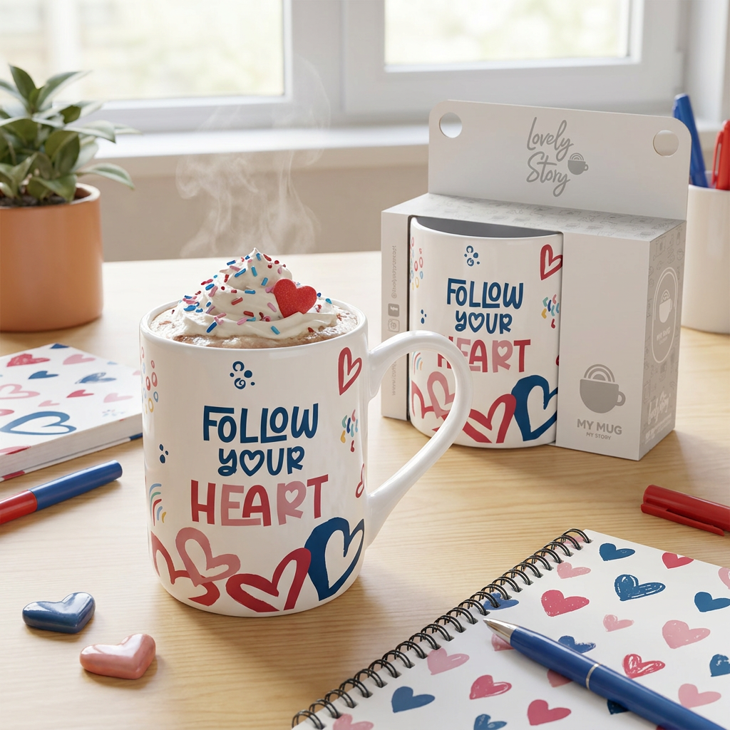 Taza 330 ml - Follow Your Heart - Ice