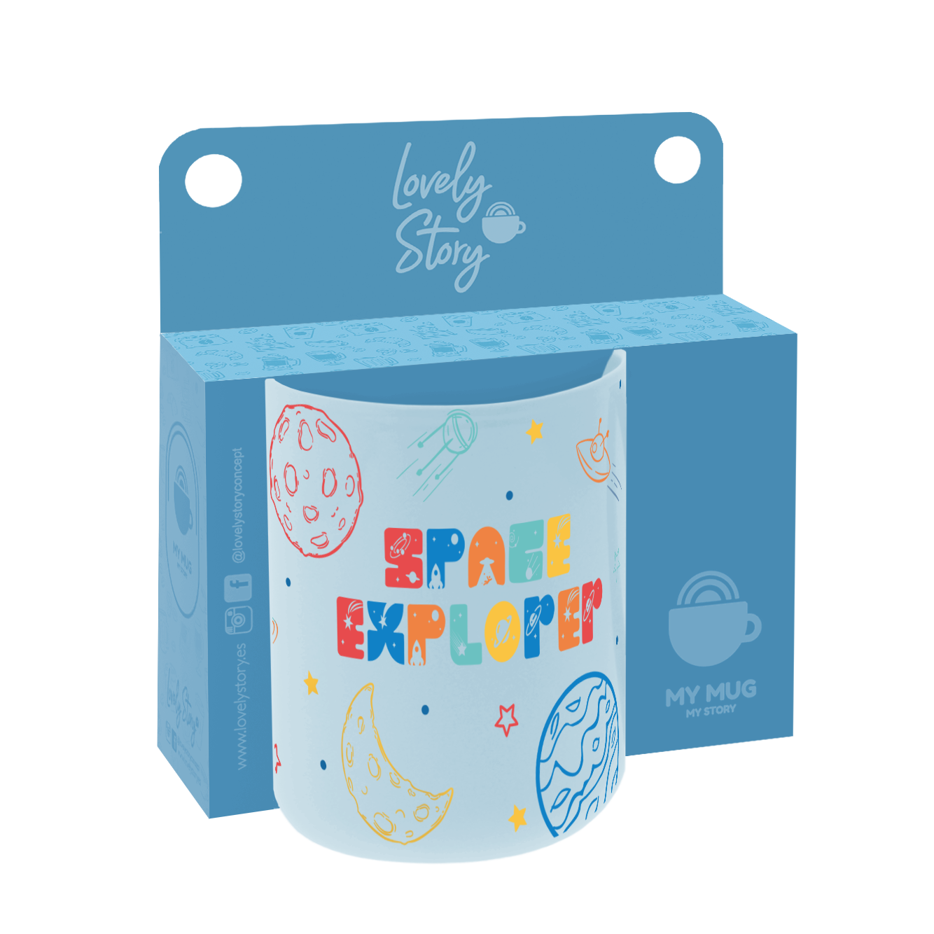 Taza 330 ml - Space Explorer - Sky