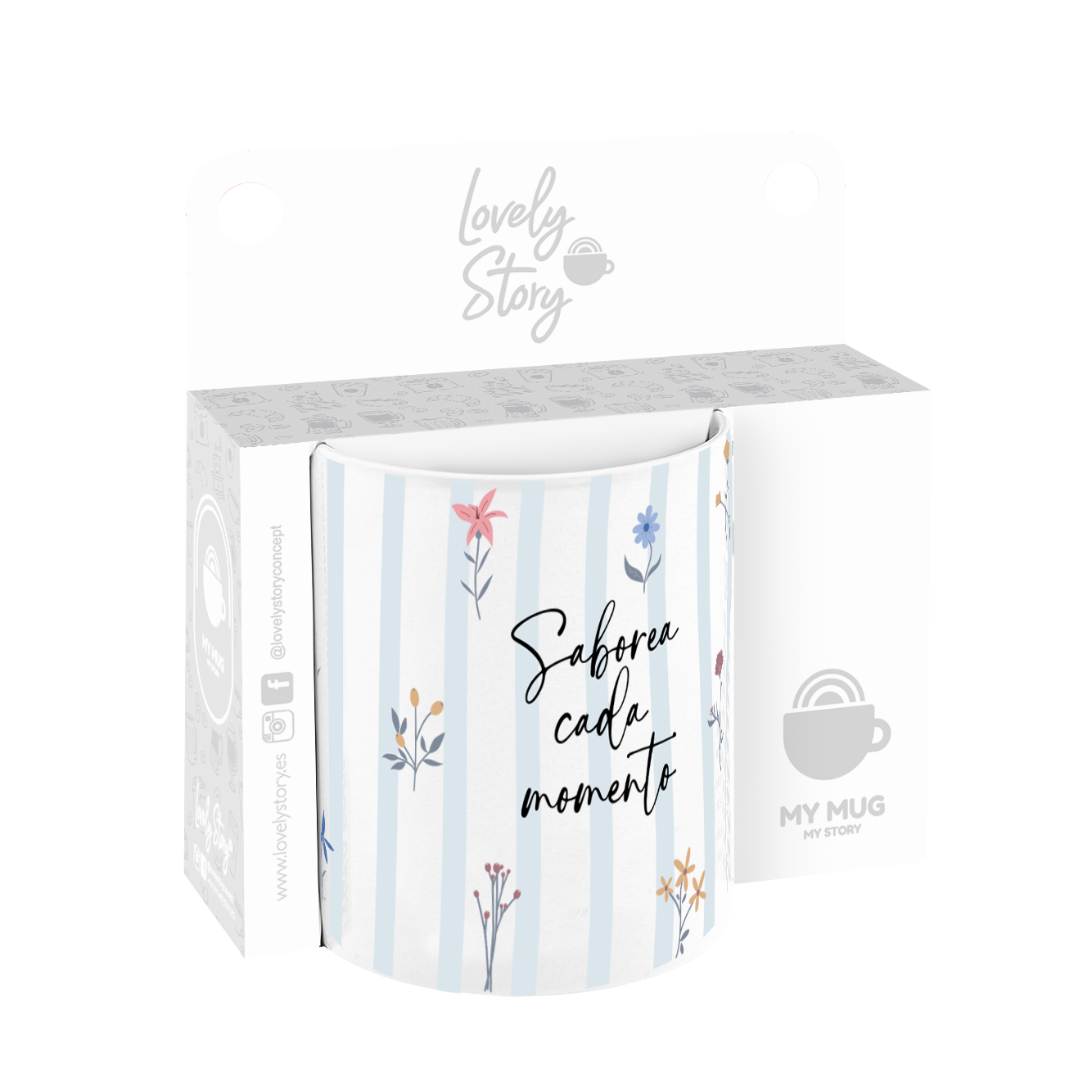 Taza de Cerámica – Petal Whisper | Lovely Story