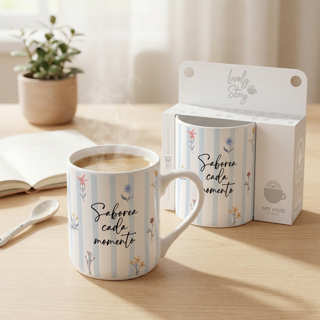 Taza de Cerámica – Petal Whisper | Lovely Story