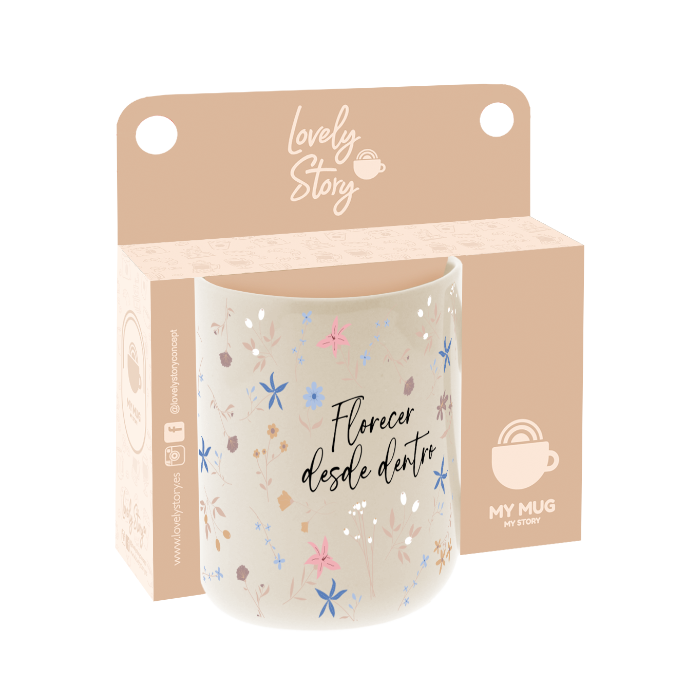 Taza de Cerámica – Petal Whisper | Lovely Story