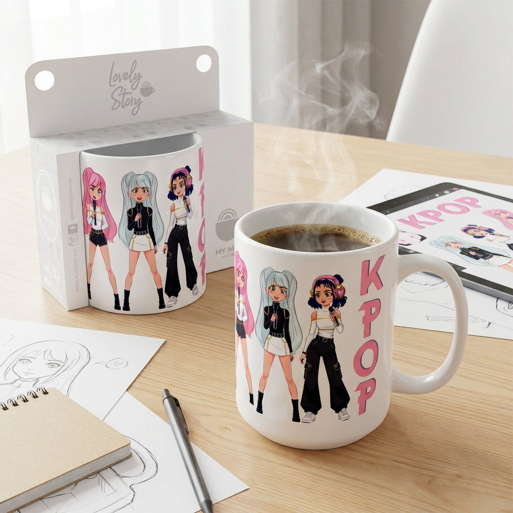 Taza de Cerámica – K-Pop | Lovely Story