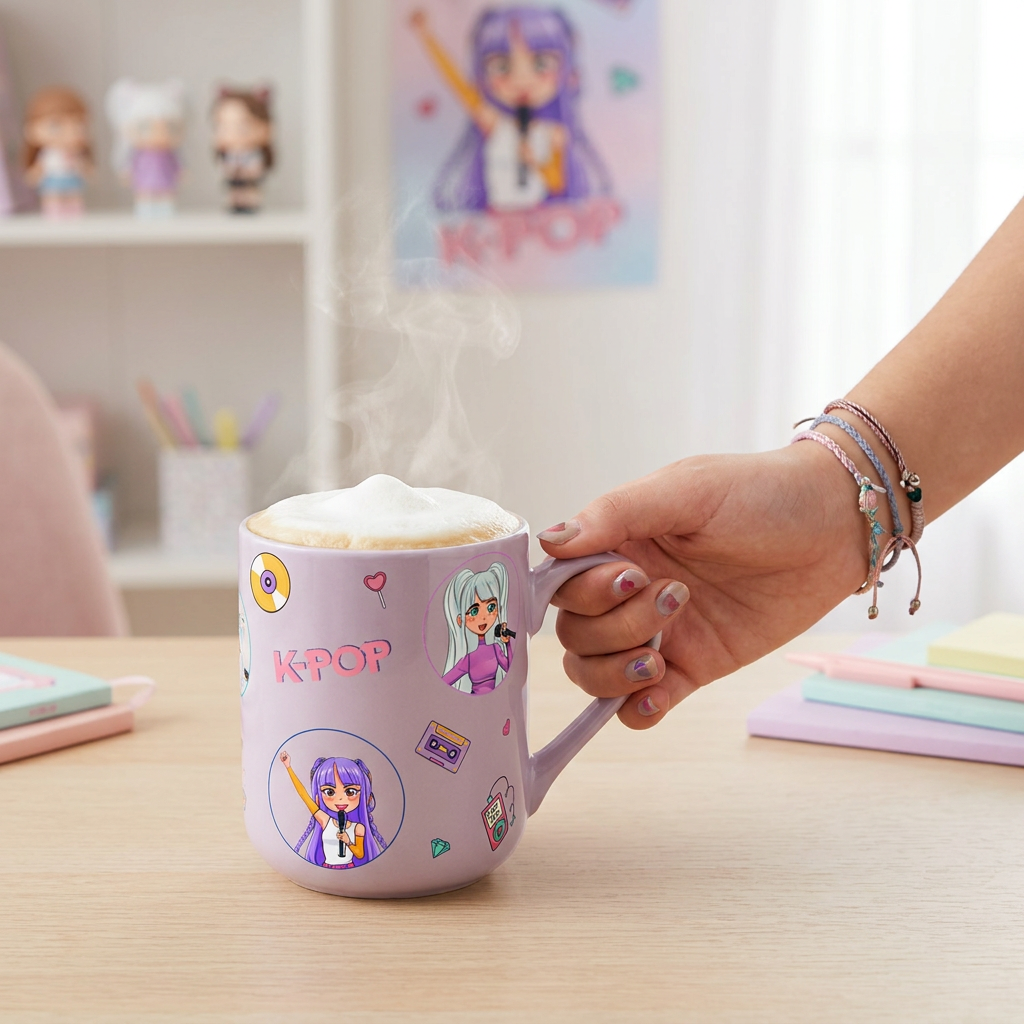 Taza de Cerámica – K-Pop | Lovely Story