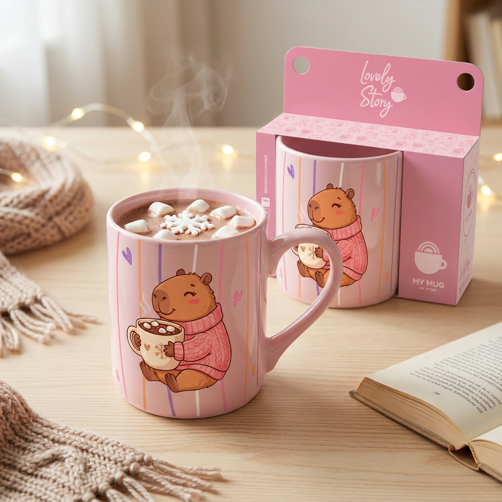 Taza 330 ml - Capi Cozy - Pink