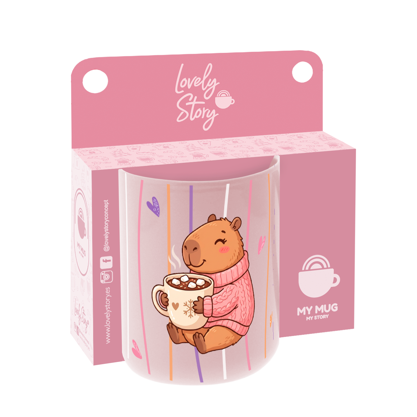 Taza 330 ml - Capi Cozy - Pink