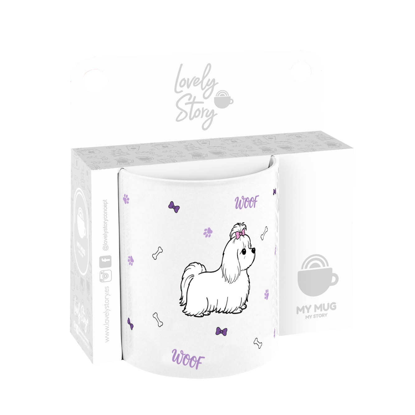 Taza de Cerámica – Fluffy Friend - Modelo Woof
