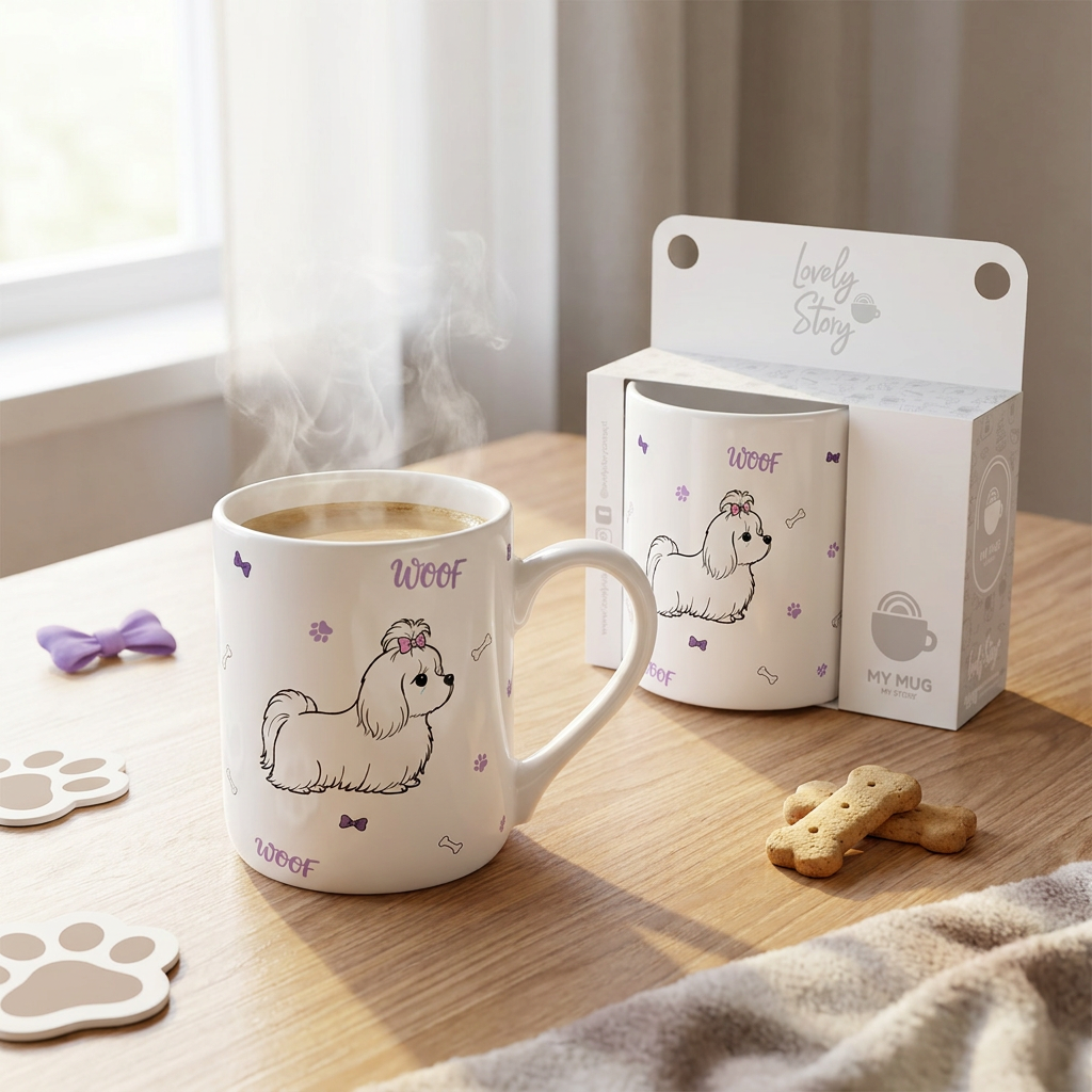 Taza de Cerámica – Fluffy Friend - Modelo Woof