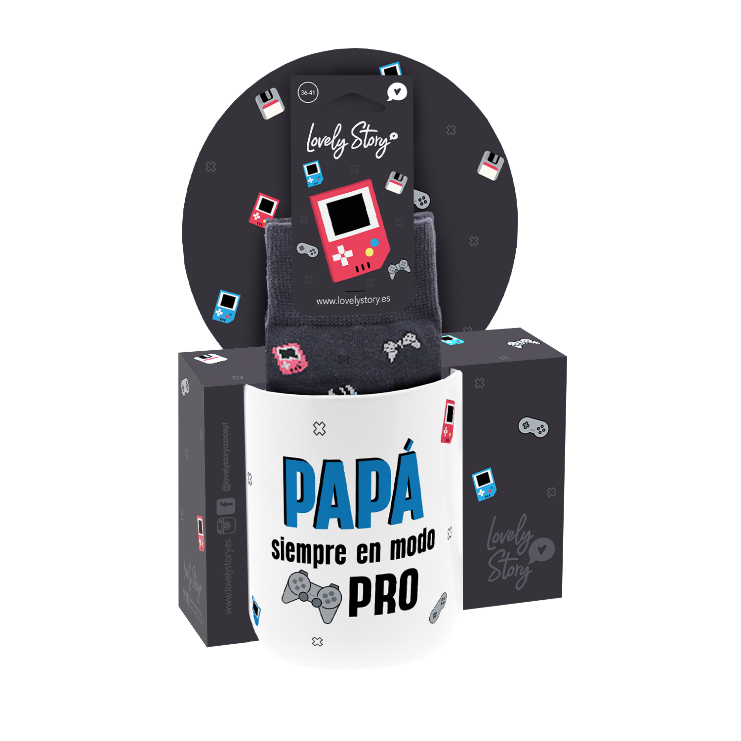 Taza 330ml con Calcetines - Especial Papá